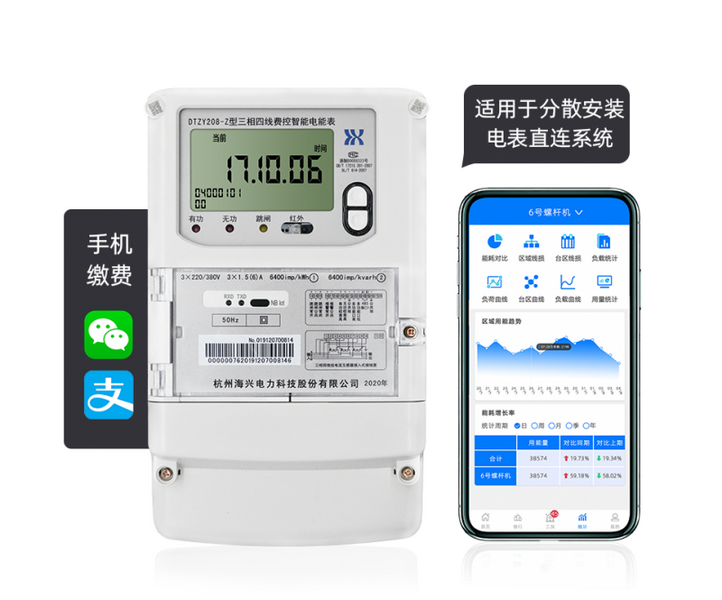杭州海兴DTZY208-Z型NB通讯智能电能表