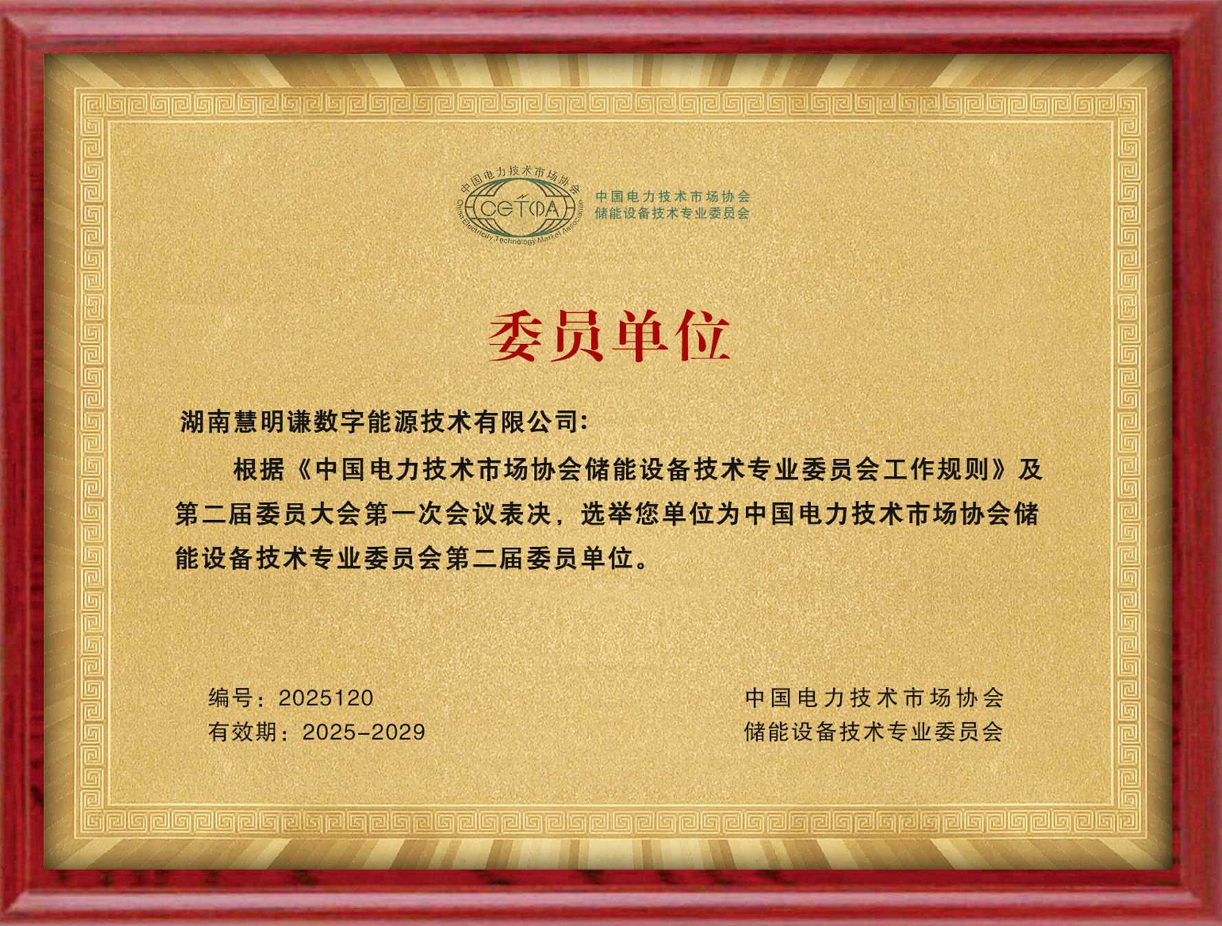 中国电力技术市场协会储能设备技术专业委员会